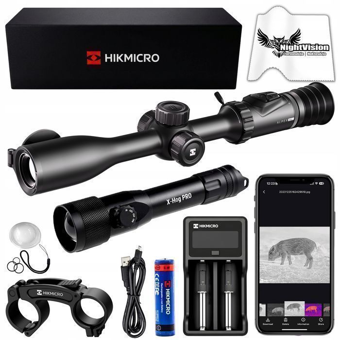 Luneta Noktowizyjna HIKMICRO Alpex 4K PRO A50P + X-HOG Pro 850/940 NM