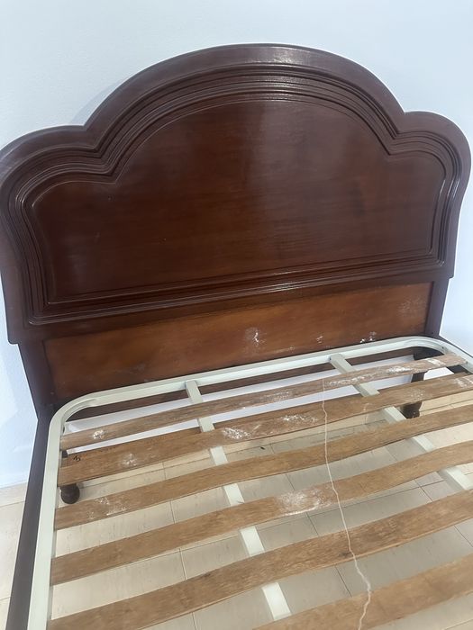 Cama casal madeira maciça