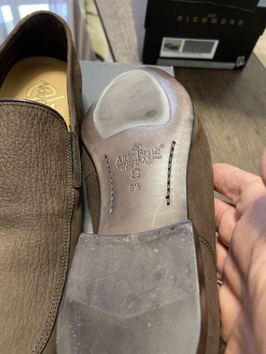 Новые замшевые мужские туфли . Оригинал . Италия ALDO BRUE