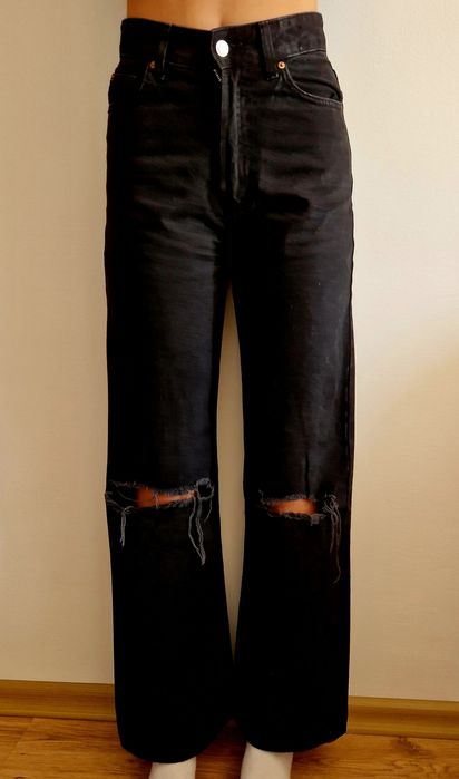 Spodnie Bershka Denim czarne 34