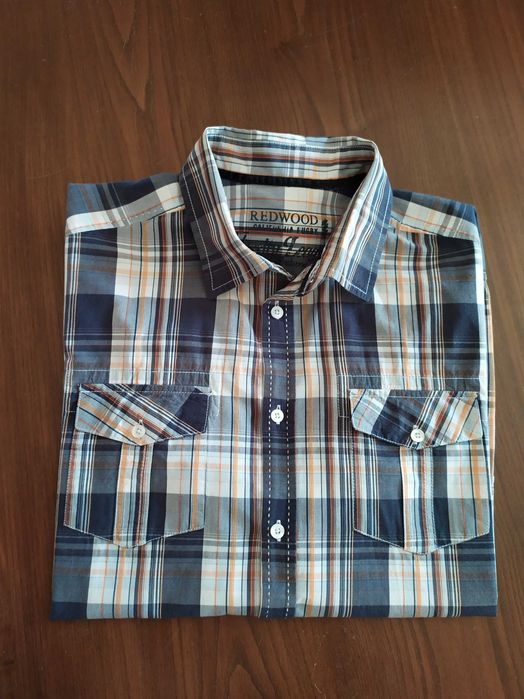 Camisa de homem, xadrez,  tam. XL
