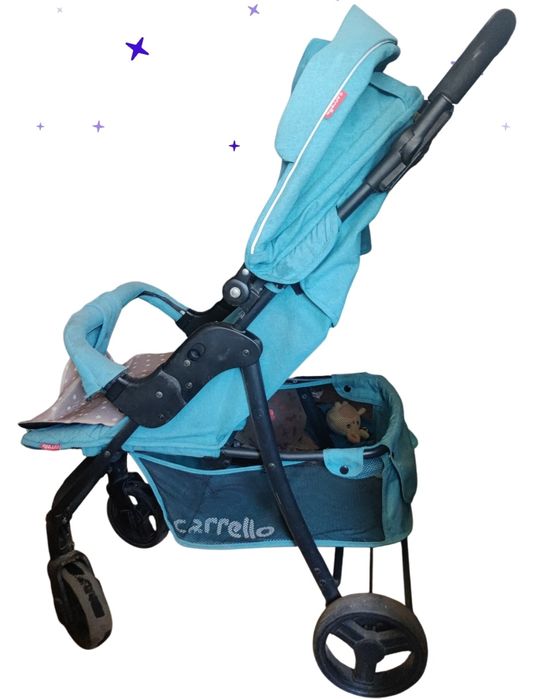 Коляска прогулочная серая carello