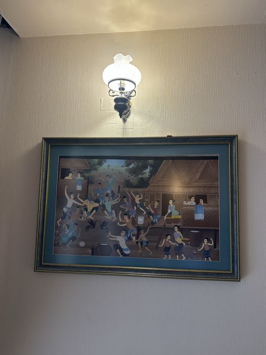 Obraz olejny tajski ANTYK