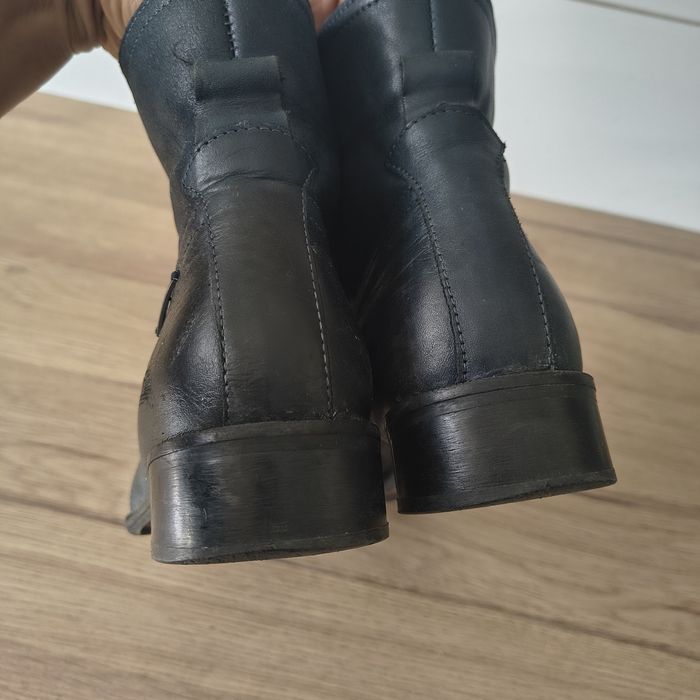 Skórzane sznurowane botki Lasocki jesień/zima z ociepleniem 37