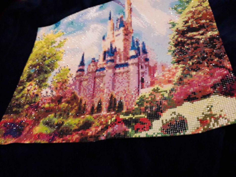 obraz haft diamentowy  Zamek