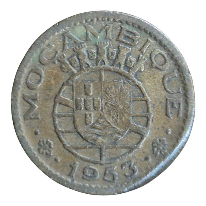 Moçambique. Moeda 50 centavos 1953