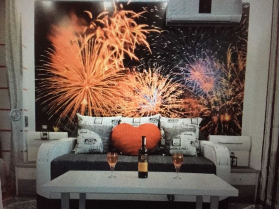 Студия с камином и Джакузи с диско светом, ютубом на Троещине!