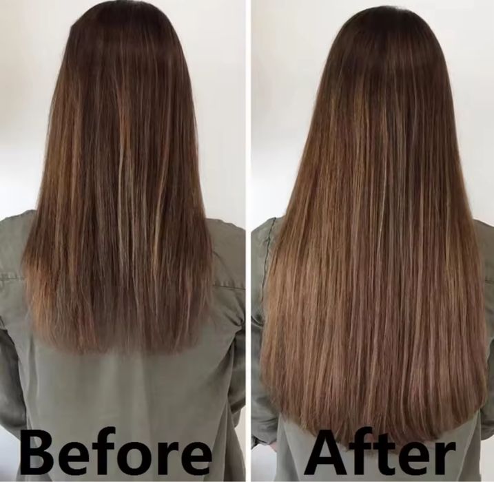 Треси 6 шт колір шатен накладне волосся 60 см