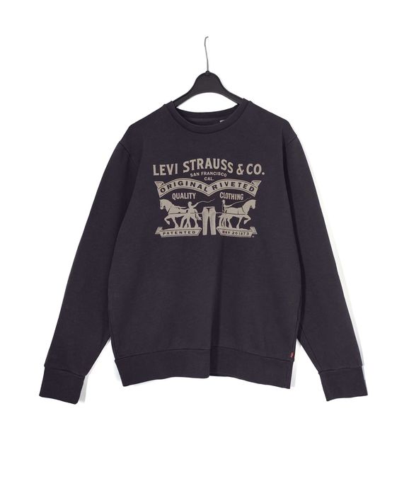 Męska Bluza Nadruk Konie Grafitowa Levi’s |R. XL