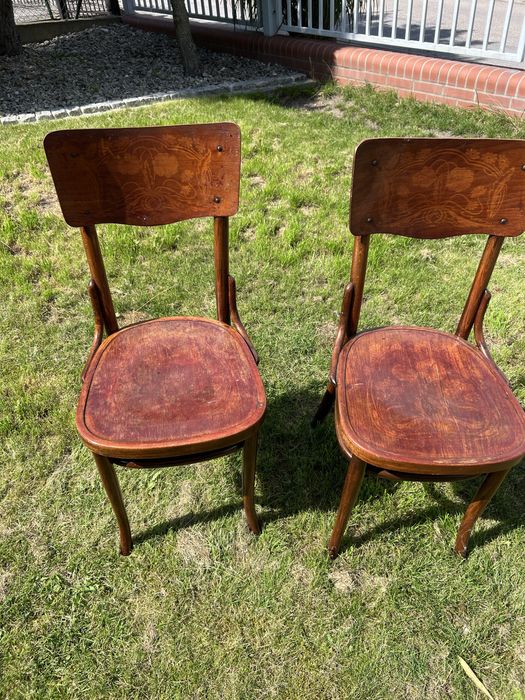 Stare krzesla dwie sztuki Jan Sładek