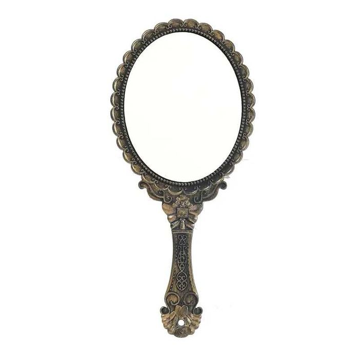 Ручное Зеркало с Сложным Цветочным Дизайном