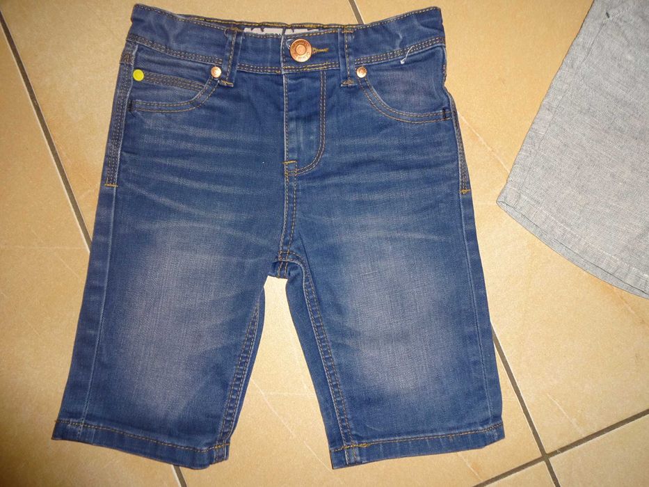 3x NEXT Dudes DENIM krótkie spodenki szorty jeansowe moro 4-5 lat