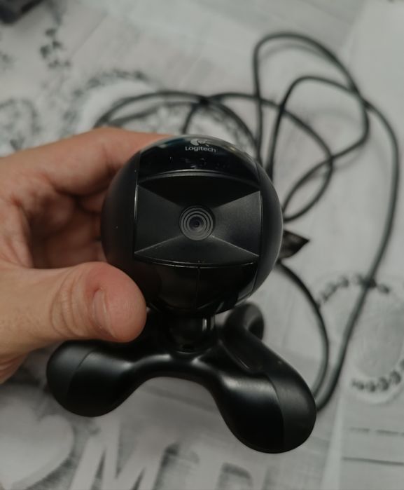 Webcam Logitech preta