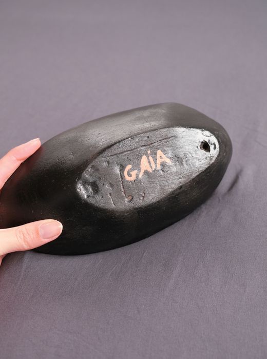 Corvo Rústico em Cerâmica