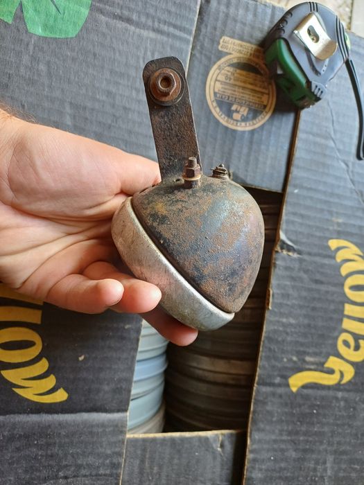 Zabytkowa lampa rowerowa staroć antyk zabytek