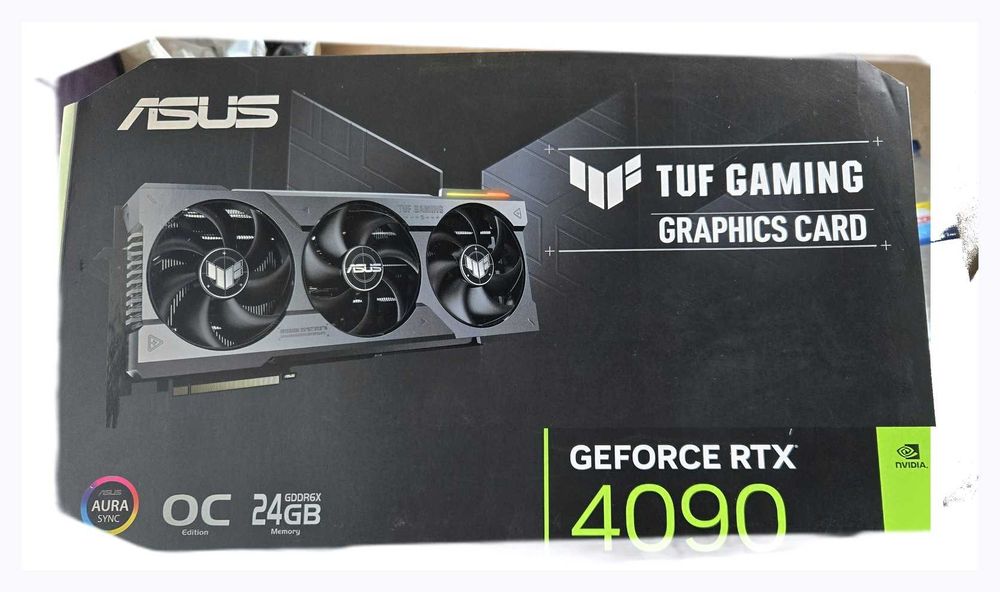 ASUS TUF RTX 4090 OC 24GB — caixa + Geekbench forte