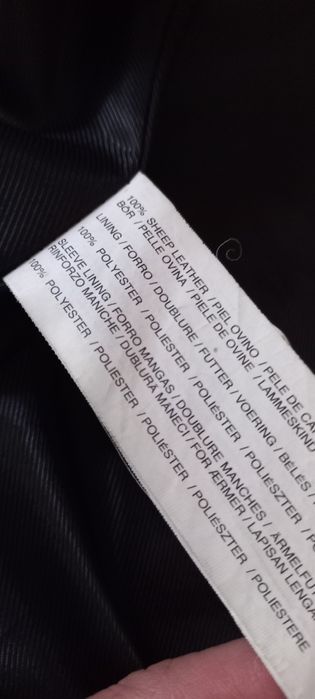 Шкіряна куртка бомбер mango