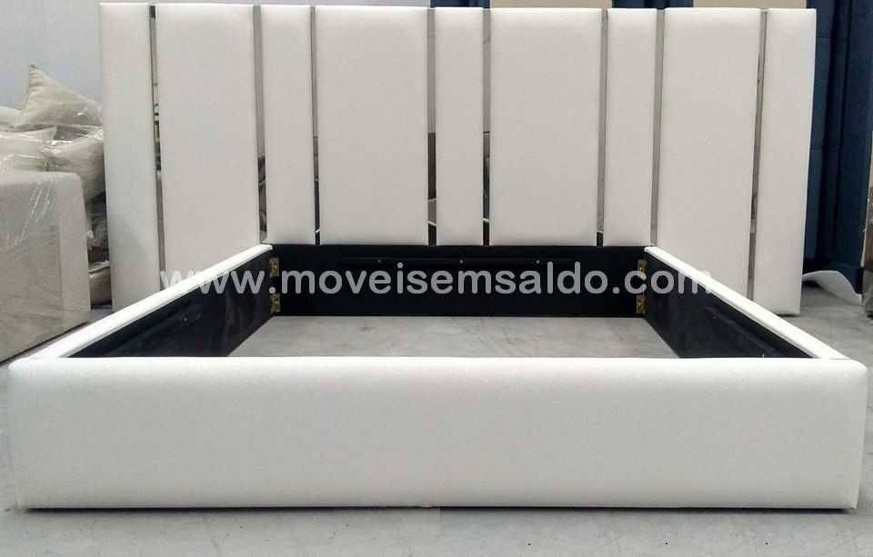 Cama de Casal Estofada - Fabricamos todas medidas, materiais e cores