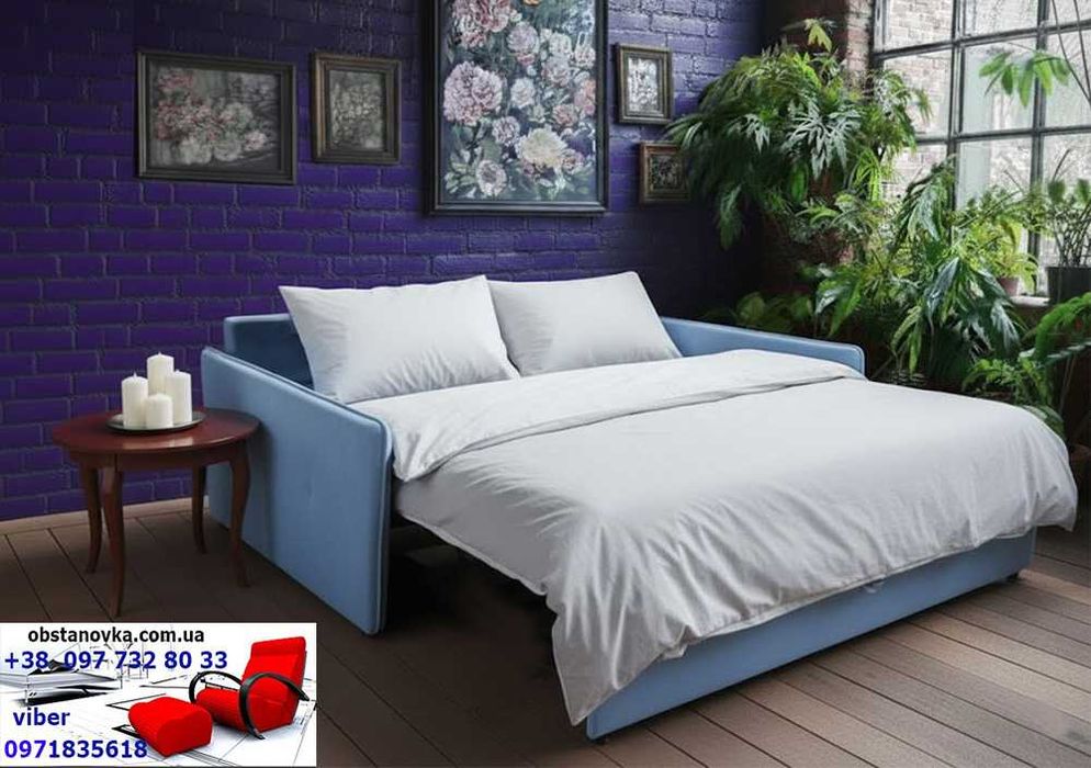 Диван преміум класу еврокнижка Олівер пружинний блок доставка Україна