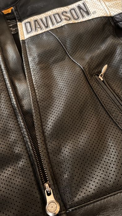 Blusão Harley-Davidson® M Slim em Couro, Raro na Europa, Como Novo