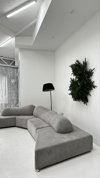 Диван сірий конструктор 4метровий