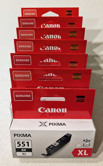 Tinteiro Canon CLI-551XL (8 disponíveis)