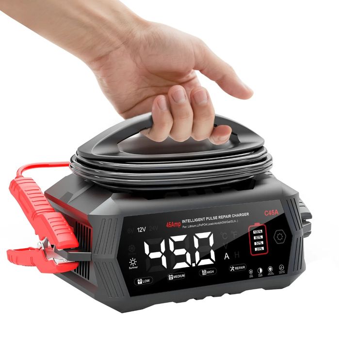 Зарядний пристрій HTRC C45 45A 12V 24V LiFePO4 AGM авто зарядка