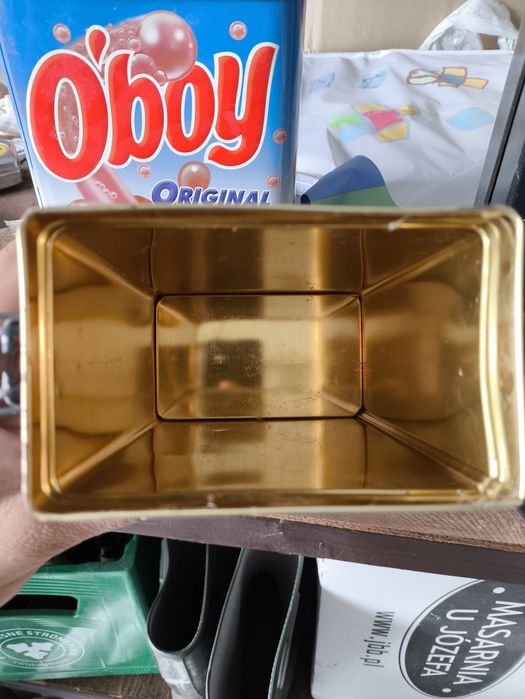 Puszka po kawie Lavazza 1991, kakao Oboy