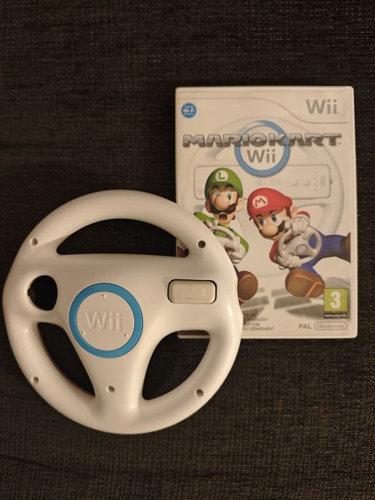 Jogo Wii Mario Kart + Volante