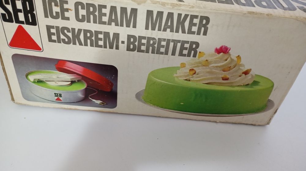 Máquina vintage Soubetiére para fazer gelados