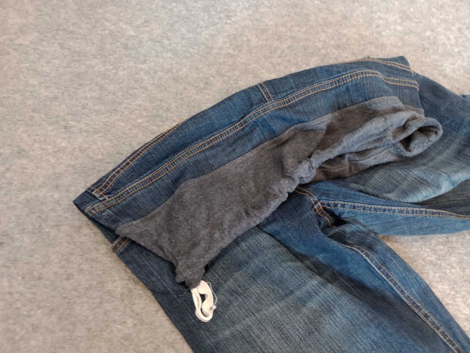 Spodnie ciążowe jeansowe, jeansy XL