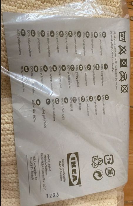 Arrumação em algodão