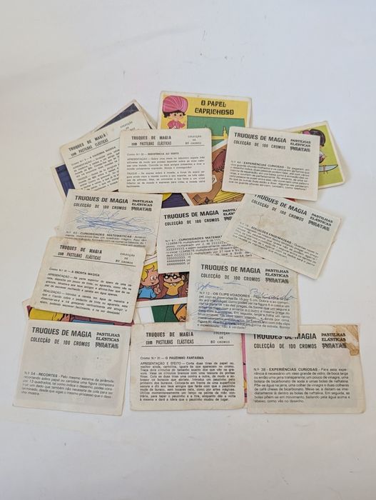 Lote de 25 cromos - partilhas elásticas Piratas