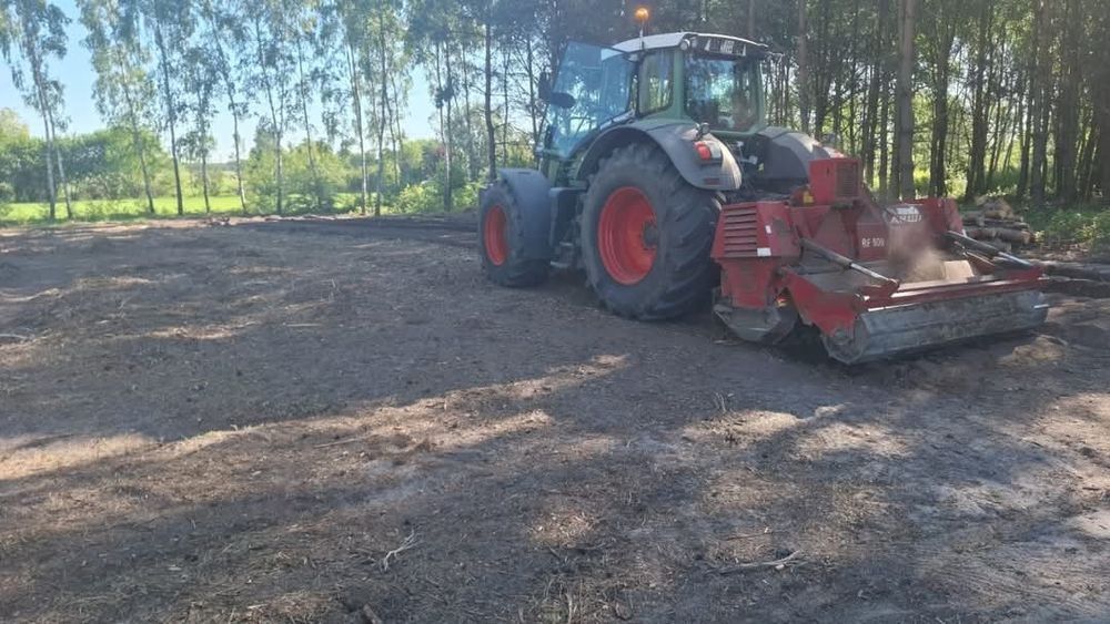Wycinka drzew za materiał drzewny od 0,5 ha  Mulczowanie powierzchniowe, Mulczowanie wgłębne, Rekultywacja,Mulczer,Pozyskiwanie biomasy drzewnej