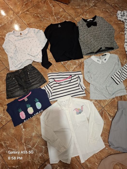 Zestaw dziewczynka 128-134