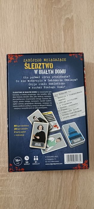Gra karciana Śledztwo w Białym Domu Edgard Games