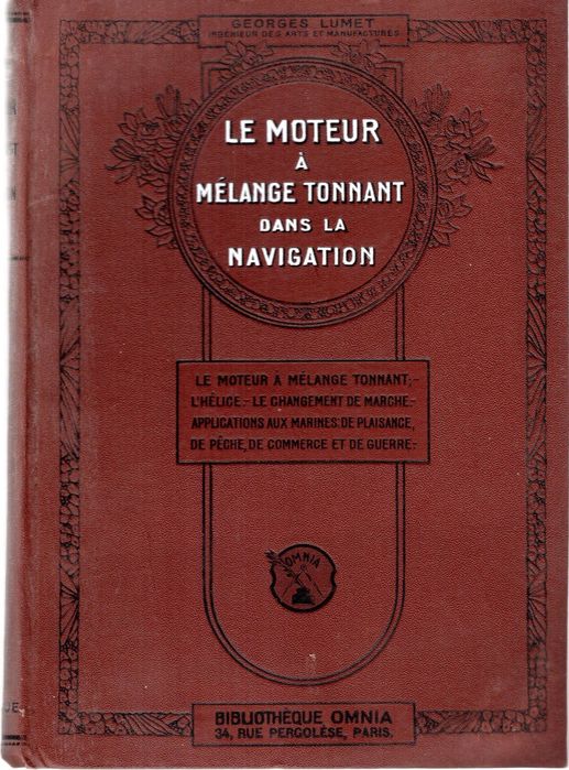 Georges lumet le moteur á mélange tonnat dans la navigation 1909