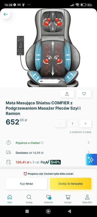 Fotel masujących