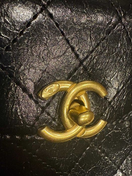Chanel torebka etui kosmetyczka czarna