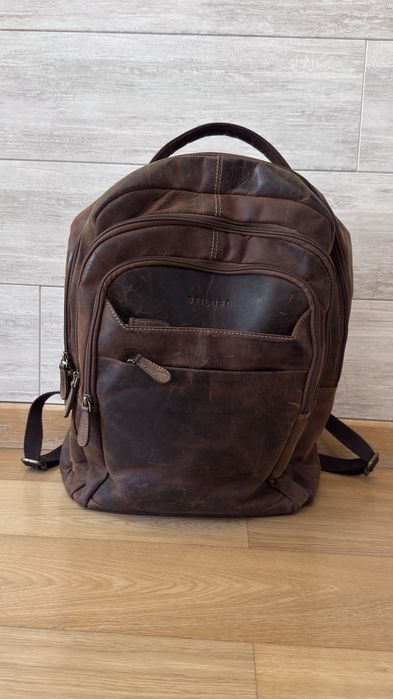 Mochila STILORD Grande - 100% Pele Genuína / Cabedal (Vintage)