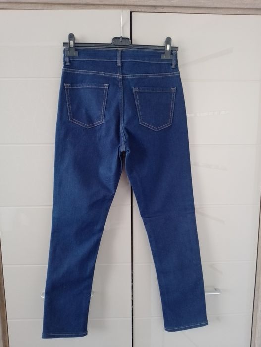 Jeansy rurki damskie 38