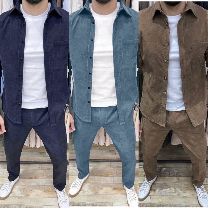 Ідеальні костюми з мікро -вельвету для нього