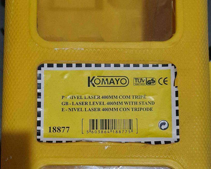Nível Laser Komayo 400 mm com Tripé, Mala e Manual