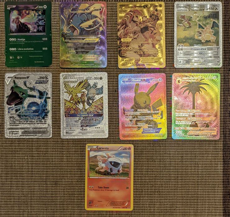 Cartas Pokémon Bulk e Individuais