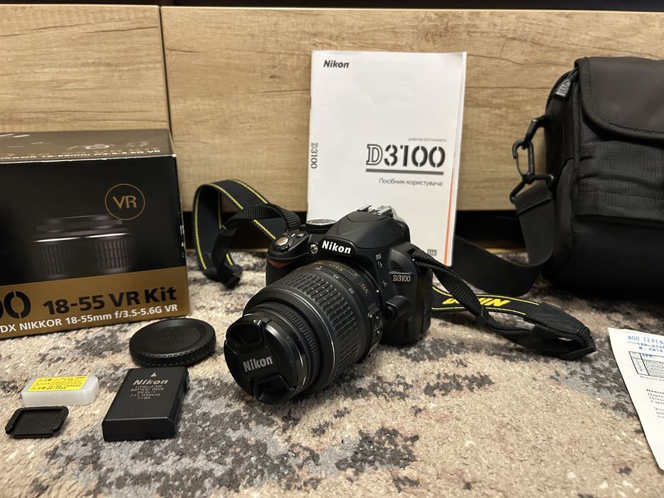 Фотоапарат Nikon D3100 18-55 VR в ідеальному стані, пробіг 27тис