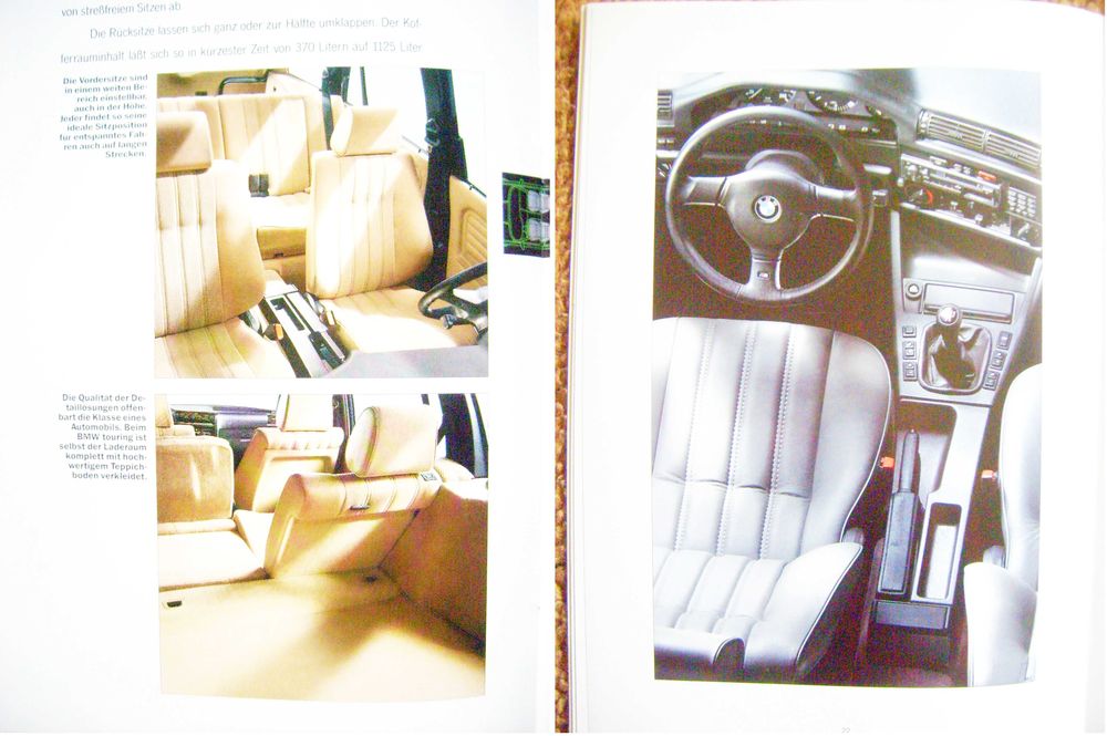 BMW 3 E30 Touring '91 / 318i 325i 324td / prospekt 38 str., stan BDB
