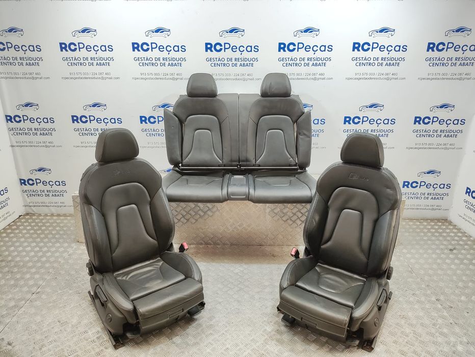 Conjunto Bancos Originais Pele Audi A5 8T S-Line Cabrio
