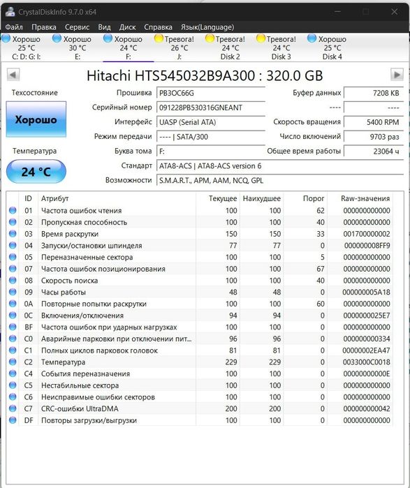 Жёсткий диск 320 гб 2.5 ноутбучный для ноутбука