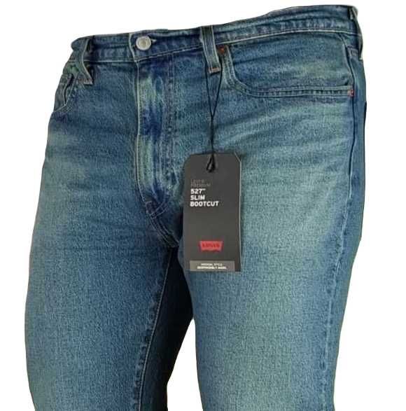 Męskie jeansy Levi's 527 Slim Bootcut nowe oryginalne Levisy - W36/L30