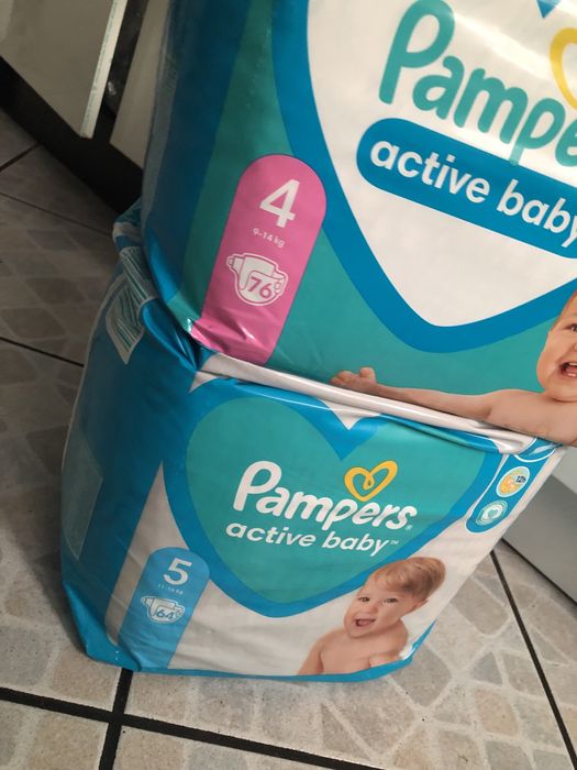 Pieluchy Pampers 4 i 5 Jumbo.Szybka wysyłka!